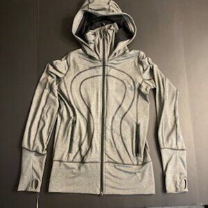 Lululemon Athletica Stride Gray Hoodie Jacket size 2